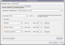 Simulation plot options